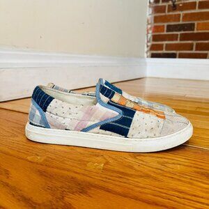 Farewell Frances Vintage Quilted Blanket Shoes Sneakers Size 8